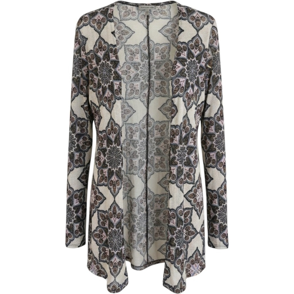 Charlotte Russe Womens Medallion Print Open Front Cardigan Crochet Back‎ Medium